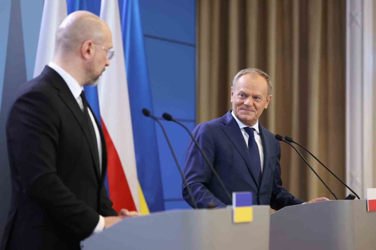 Polonya Başbakanı Tusk ve Ukrayna Başbakanı Şmihal bir araya geldi
